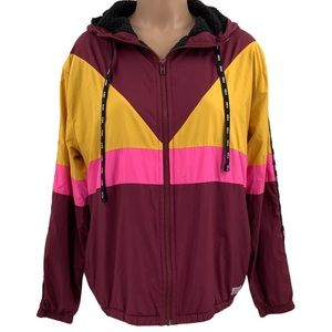 PINK Victoria’s Secret Sherpa Lined Full Zip Coat Sz XS